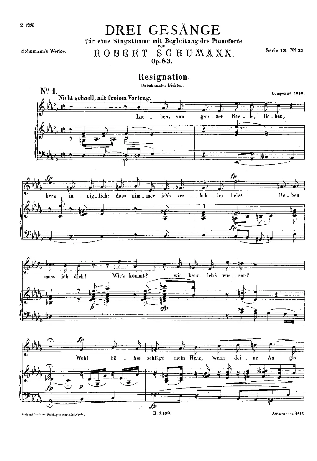 3 Gesänge - Page 1