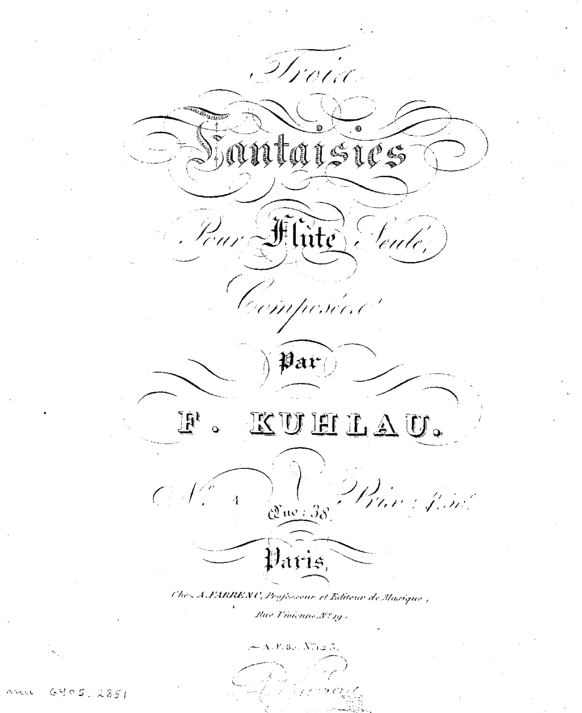 3 Fantaisies for Solo Flute - Page 1