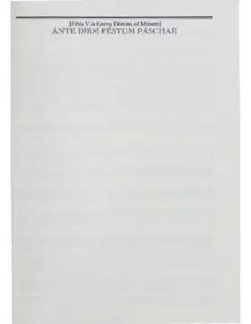 Ante diem festum paschae