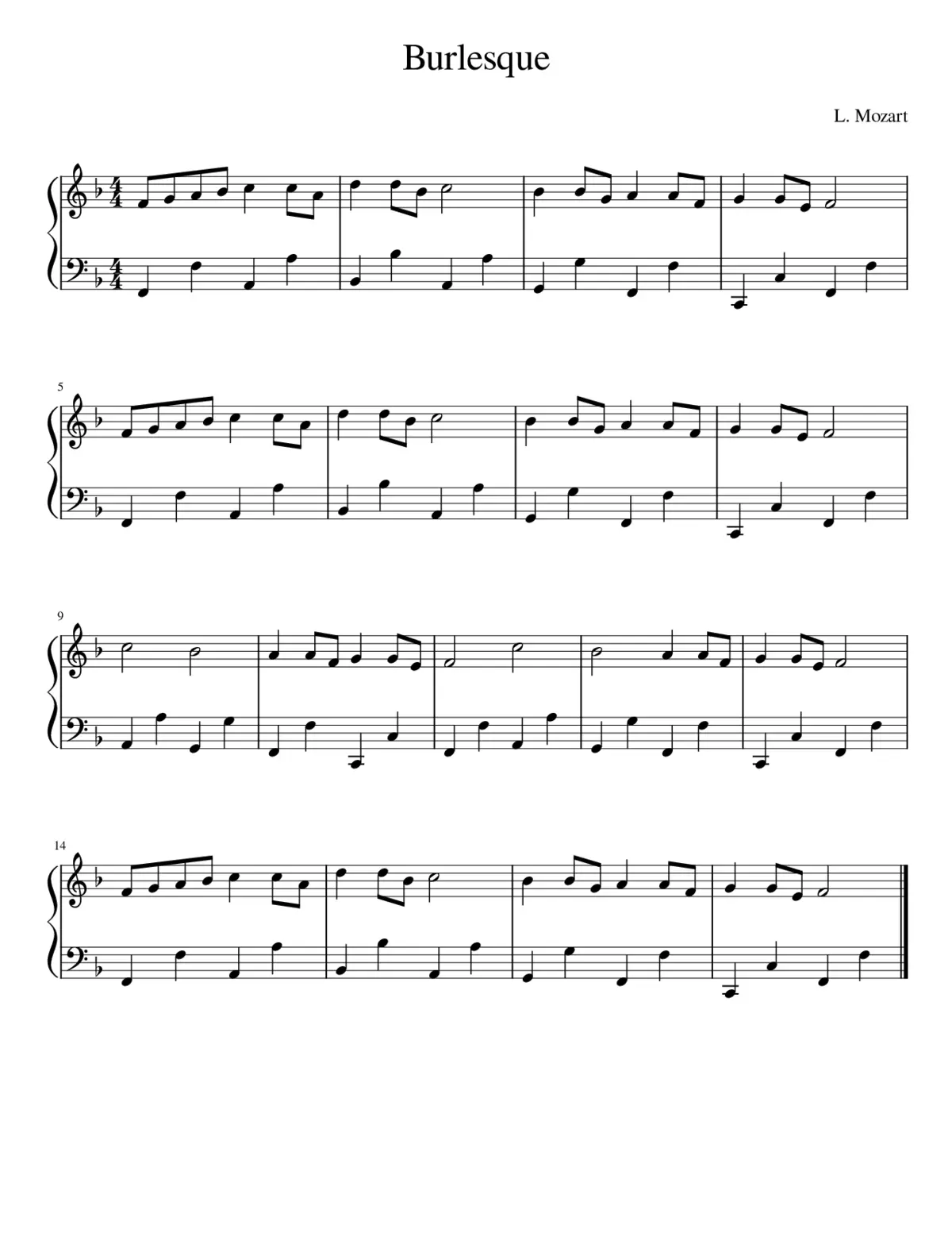 Burlesque - F Major - Page 1