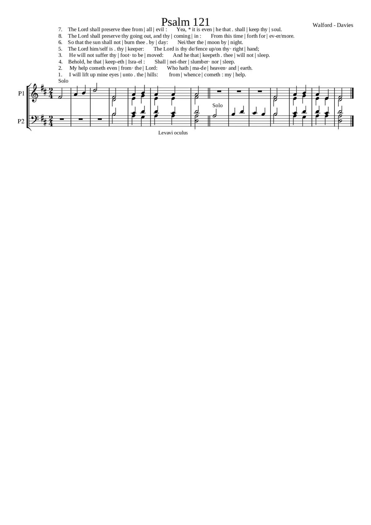 Psalm 121 - Page 1