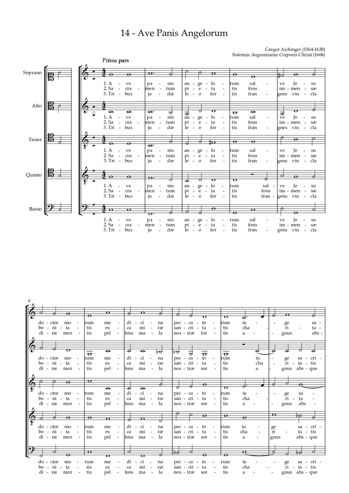 Ave panis angelorum - Page 1