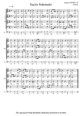 Sacris solemniis