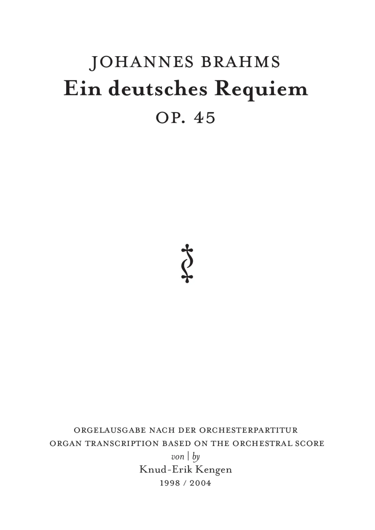 Ein deutsches Requiem - Page 1