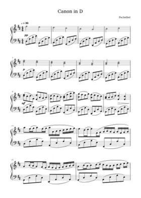 Canon and Gigue in D major P.37