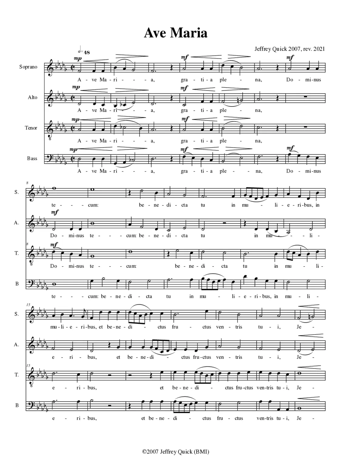 Ave Maria - Page 1