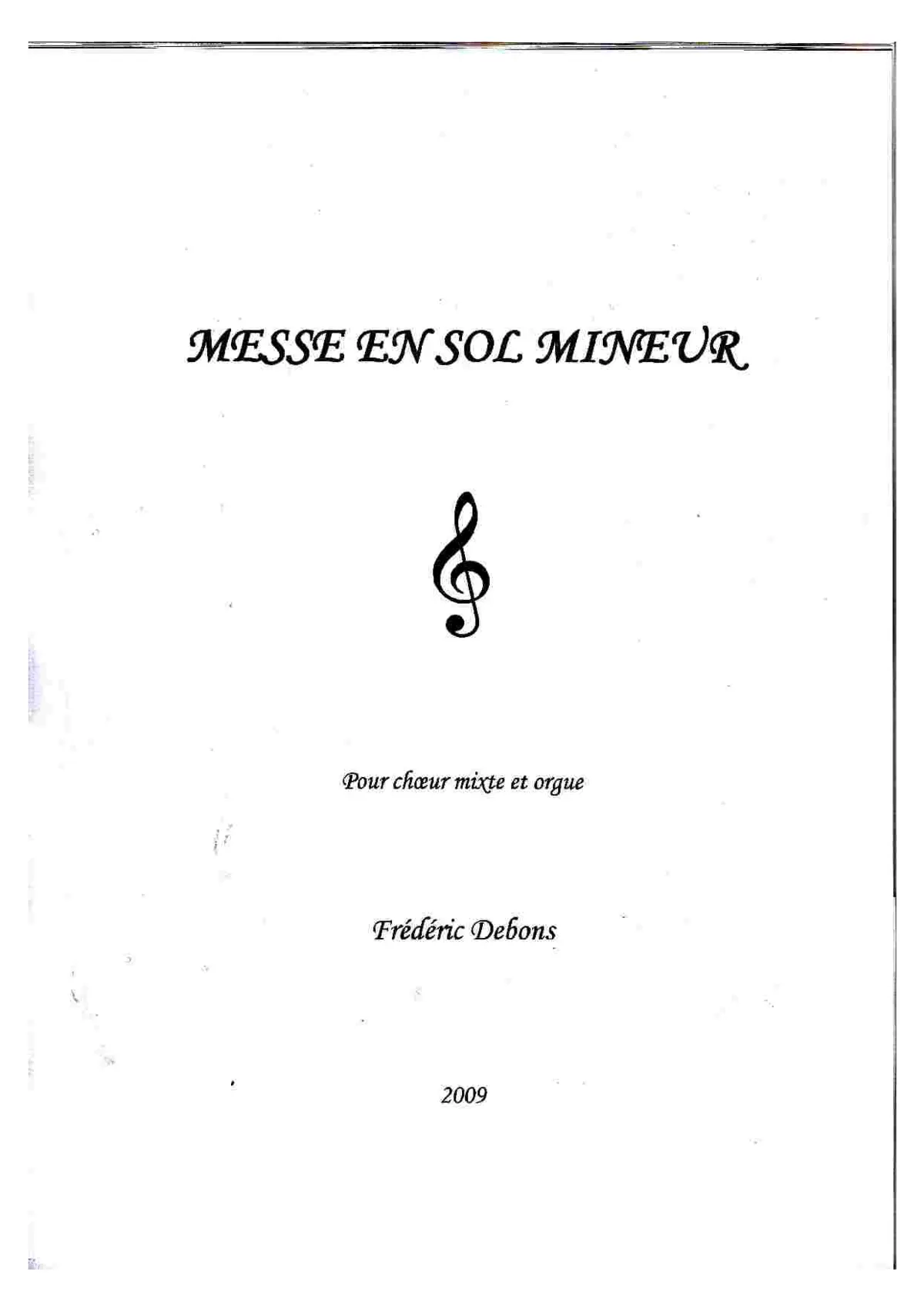 Messe en sol mineur - Page 1