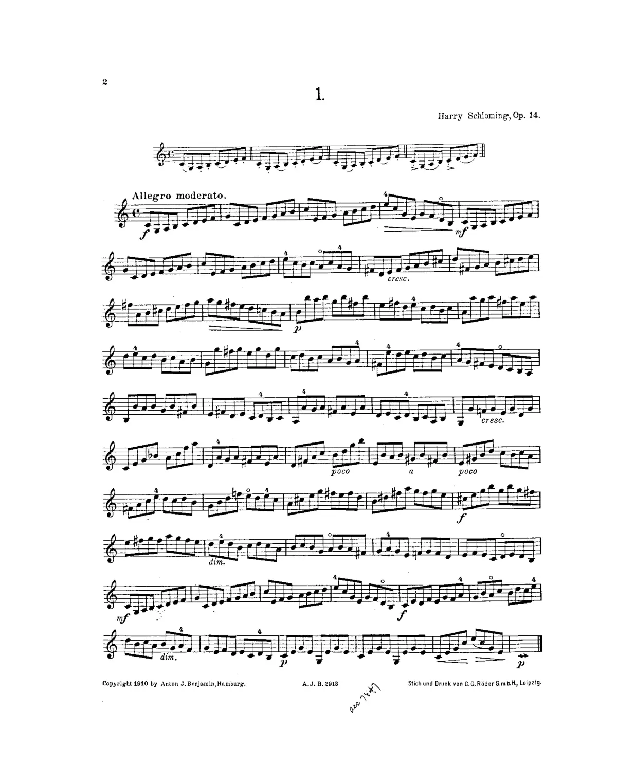 14 Studies, Op.14 - Page 1