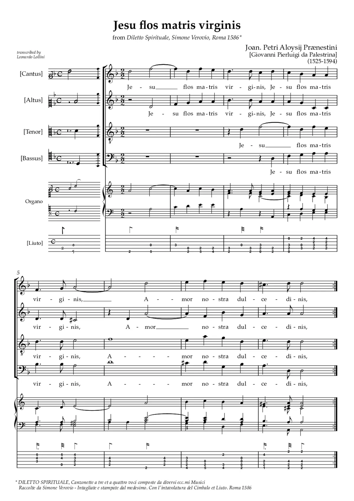 Iesu flos matris virginis - Page 1