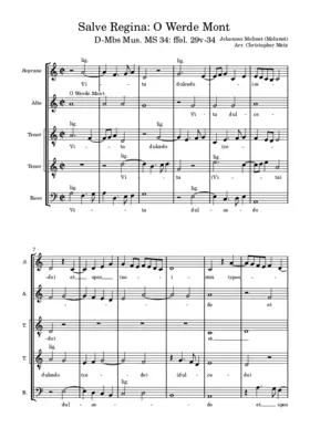 Salve Regina "O Werde Mont"