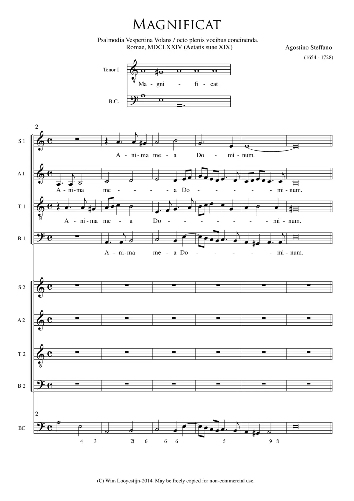 Magnificat - Page 1