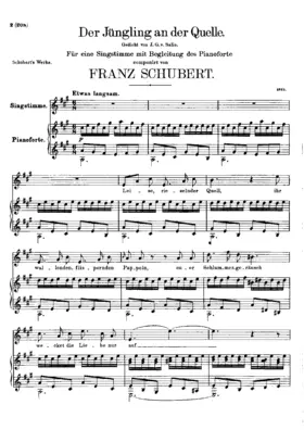 Der Jüngling an der Quelle