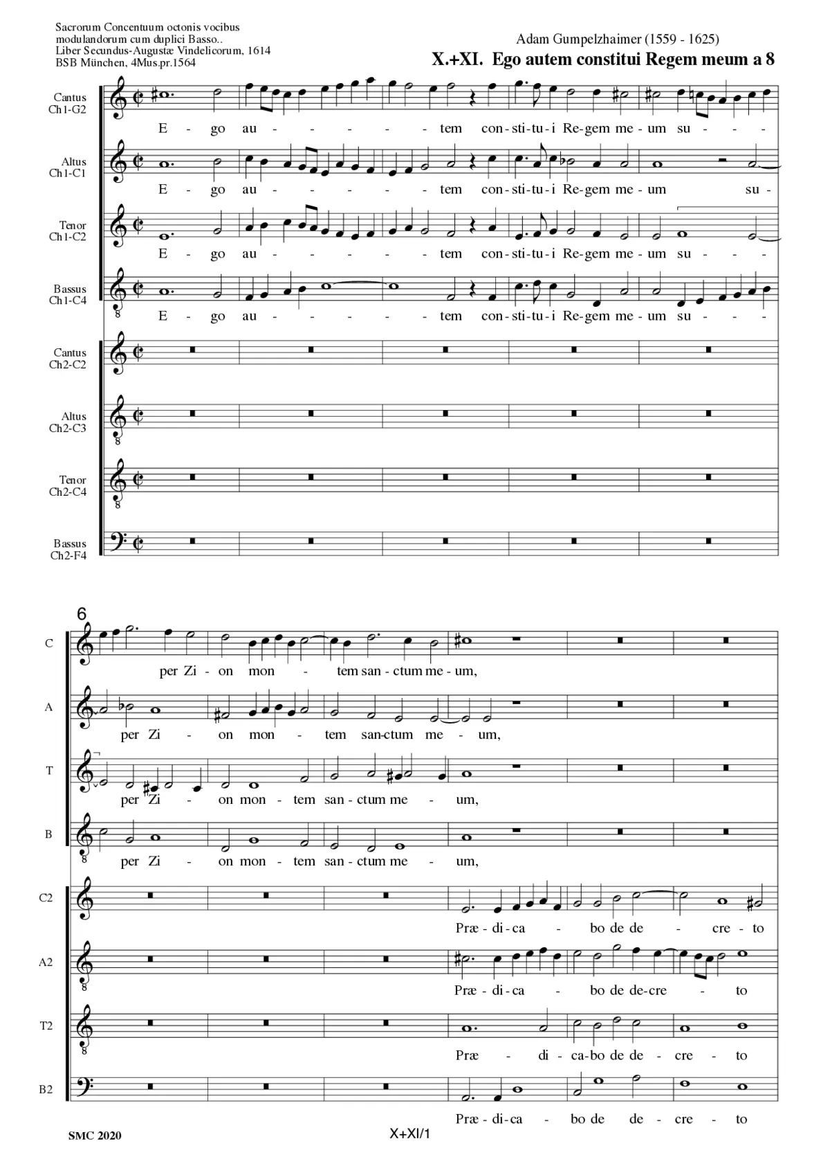 Ego autem constitui regem meum - Page 1