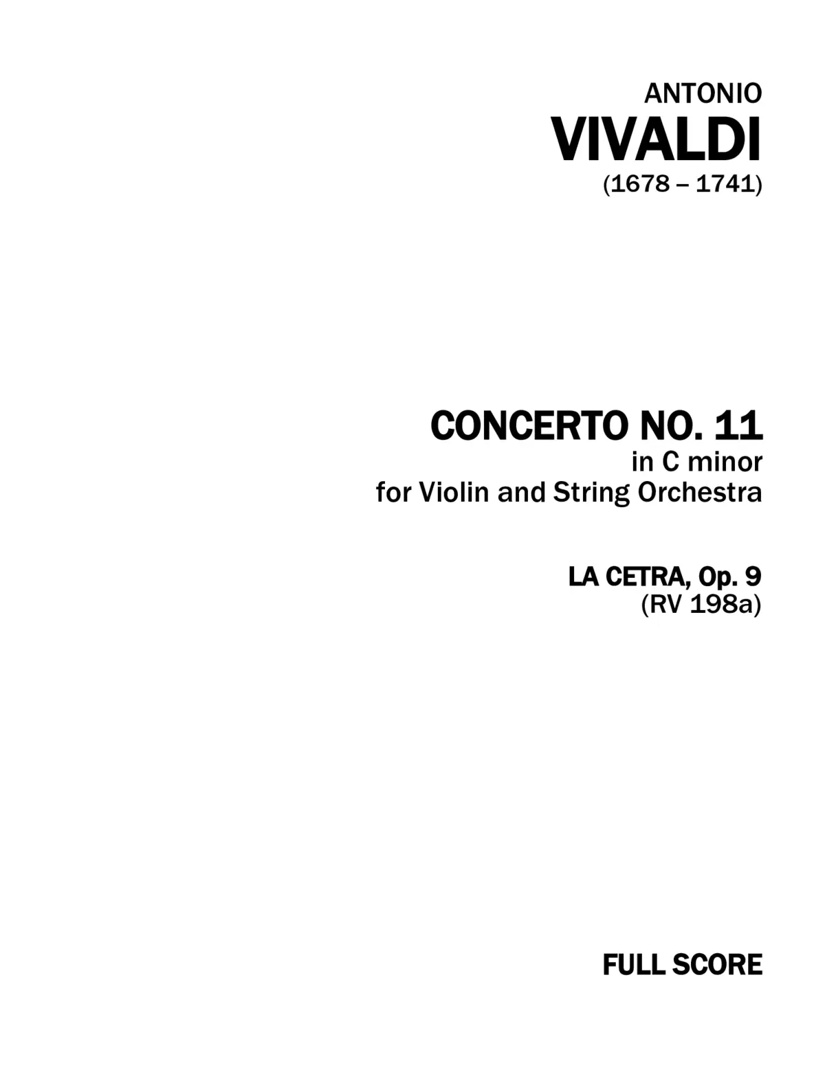 Violin Concerto in C minor - Page 1