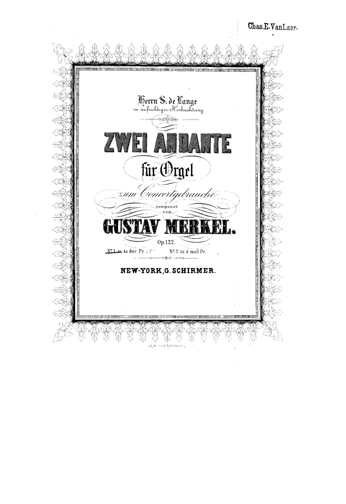 Zwei Andante für Organ - Page 1