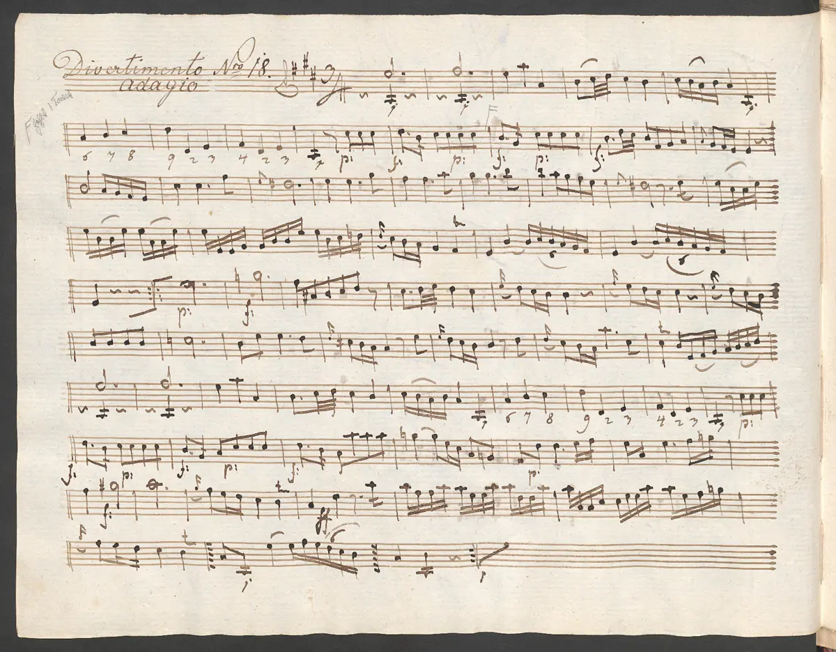 Baryton Trio in A major - Page 1