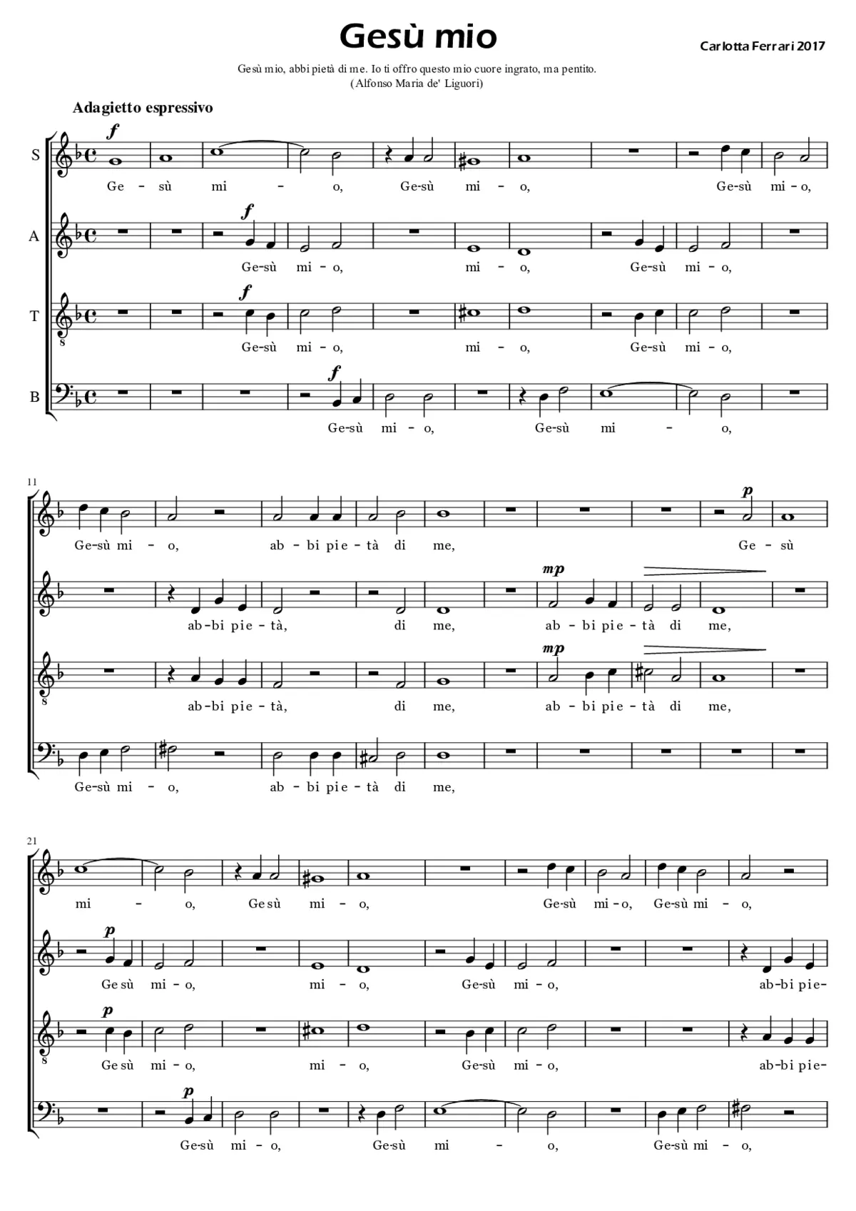 Gesù mio - Page 1