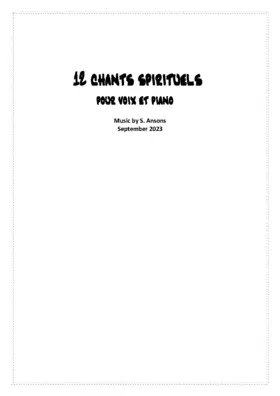 12 Chants spirituels pour voix et piano