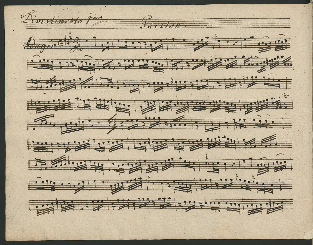 Baryton Trio in A major - Page 1