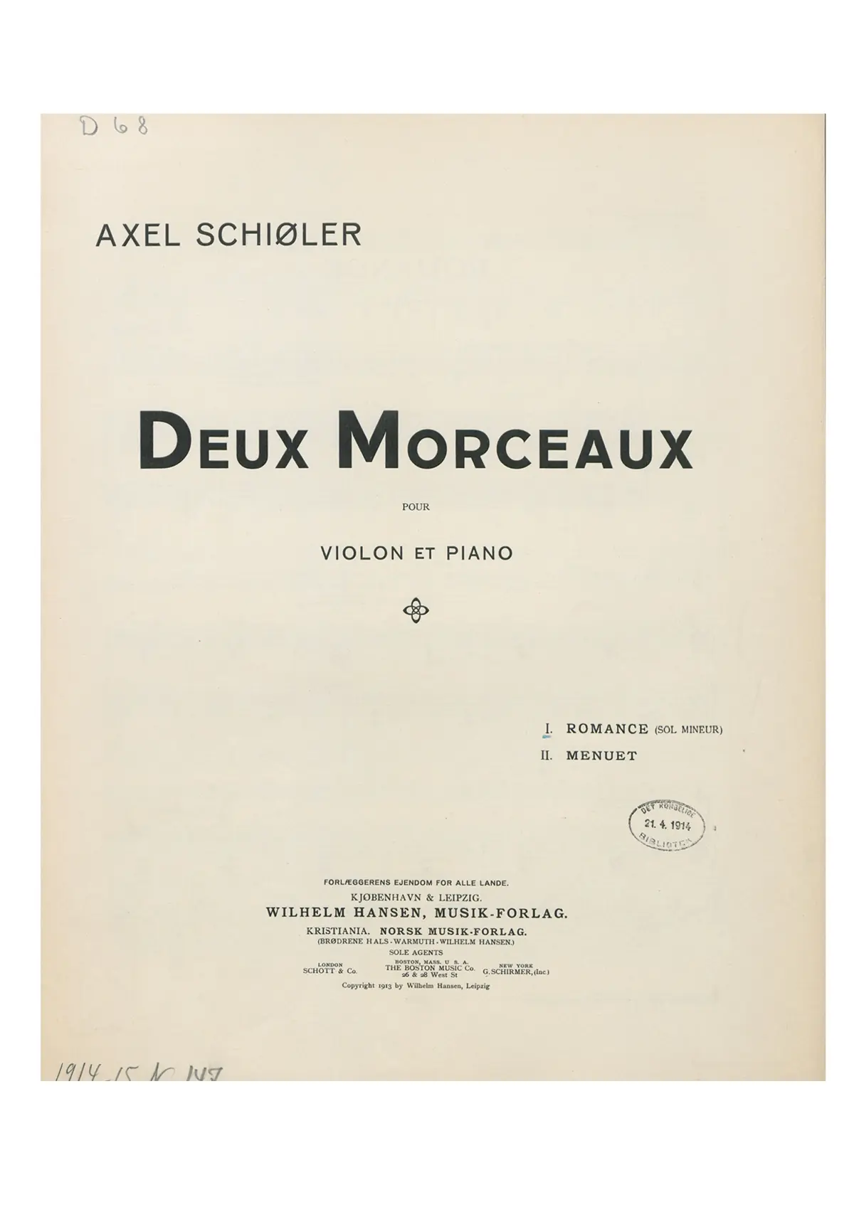 2 Morceaux - Page 1