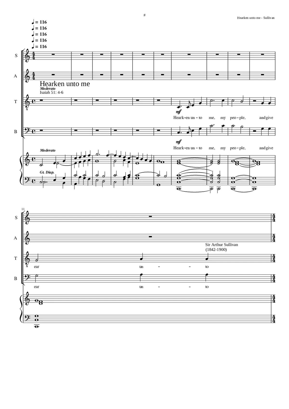 Hearken Unto Me My People - Page 1