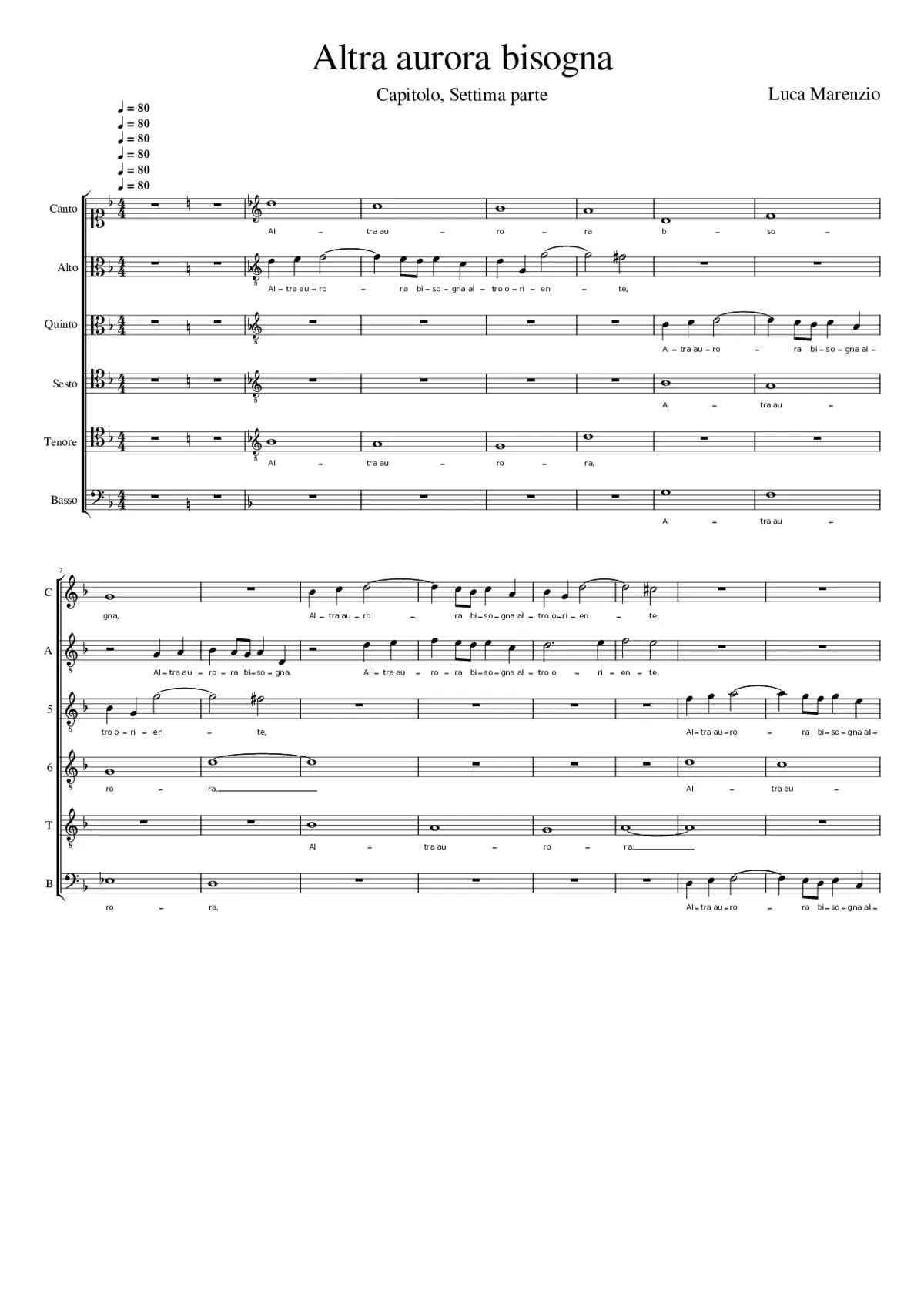 Altra aurora bisogna - Page 1