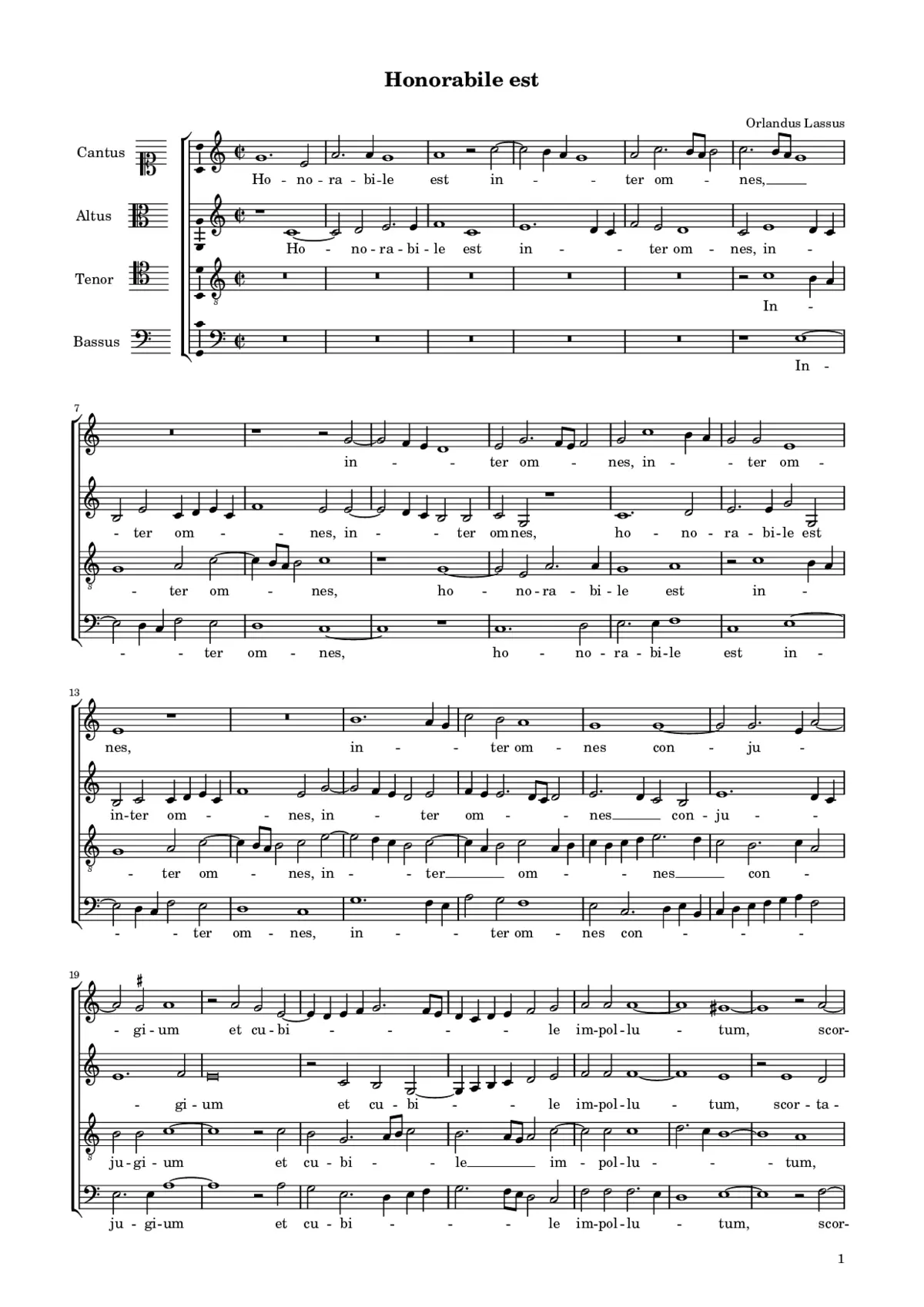Honorabile est - Page 1