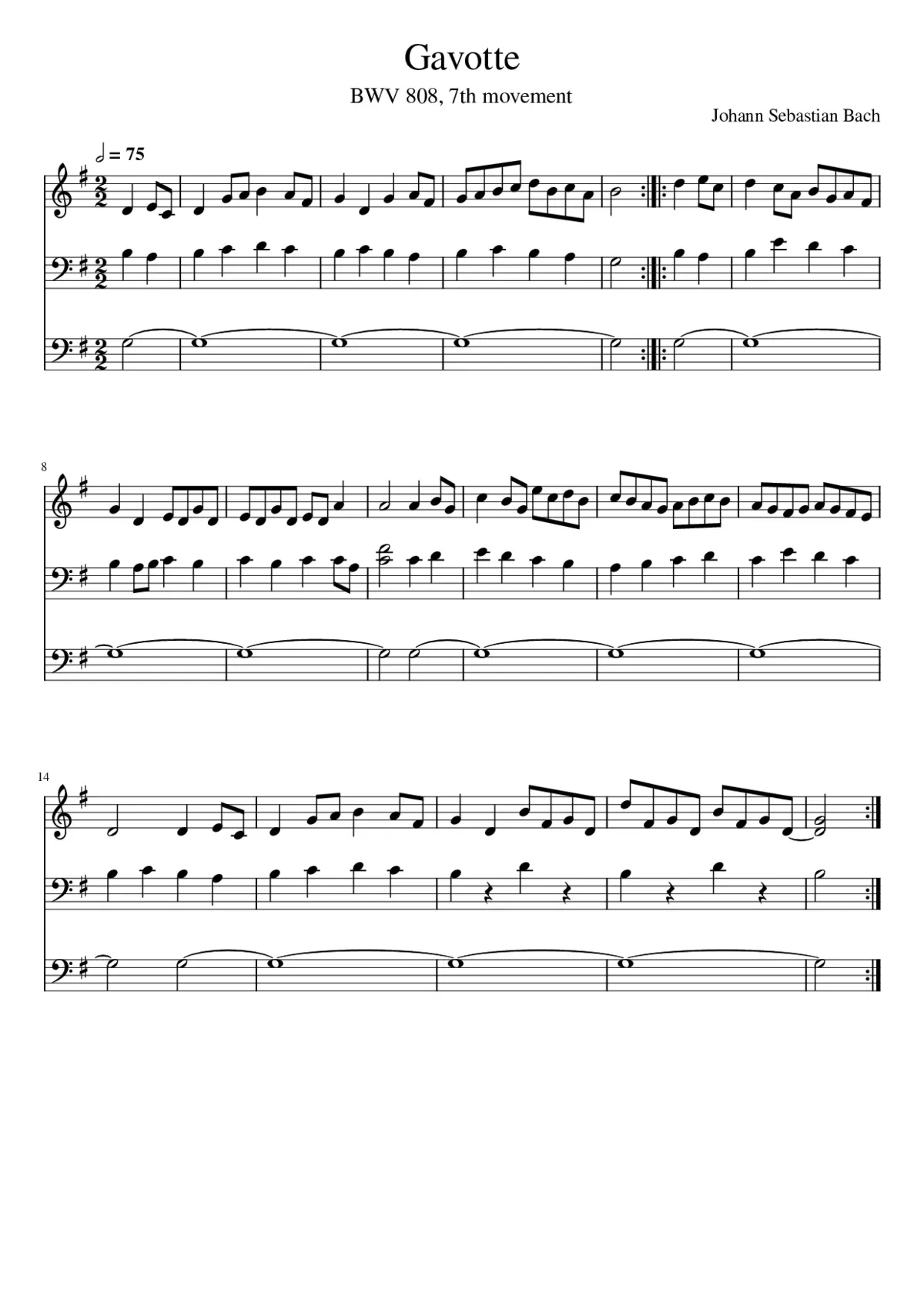 Gavotte - Page 1