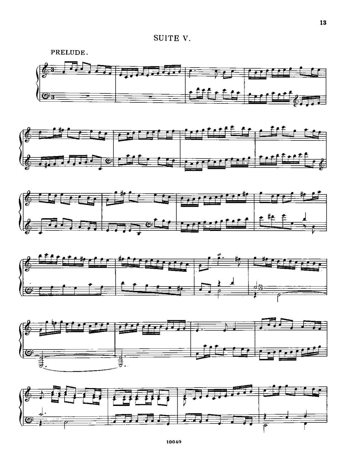 Suite in C major - Page 1