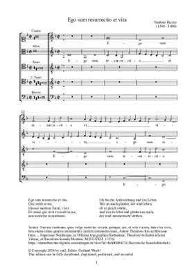 Ego sum resurrectio et vita