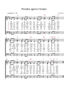 Pecador, agora é tempo