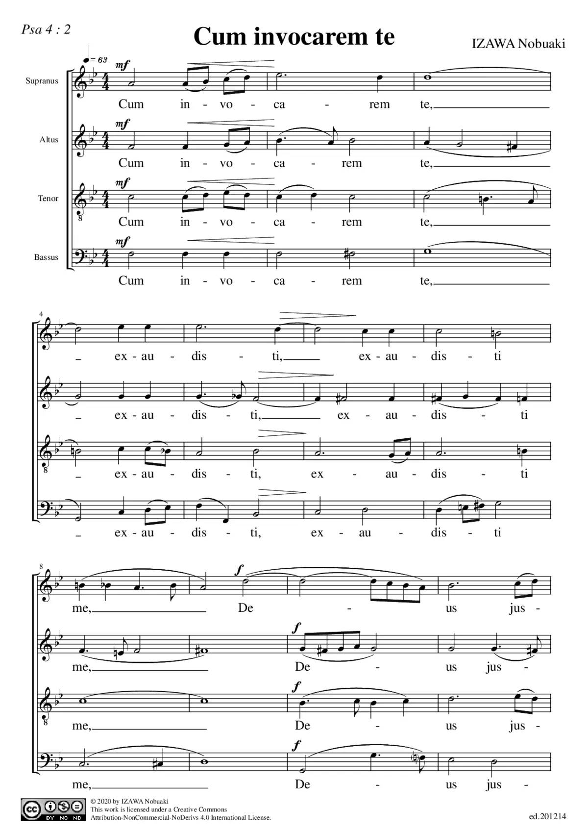 Cum invocarem te - Page 1