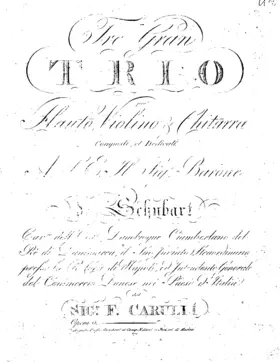 3 Grand Trios for Flute, Violin and Guitar