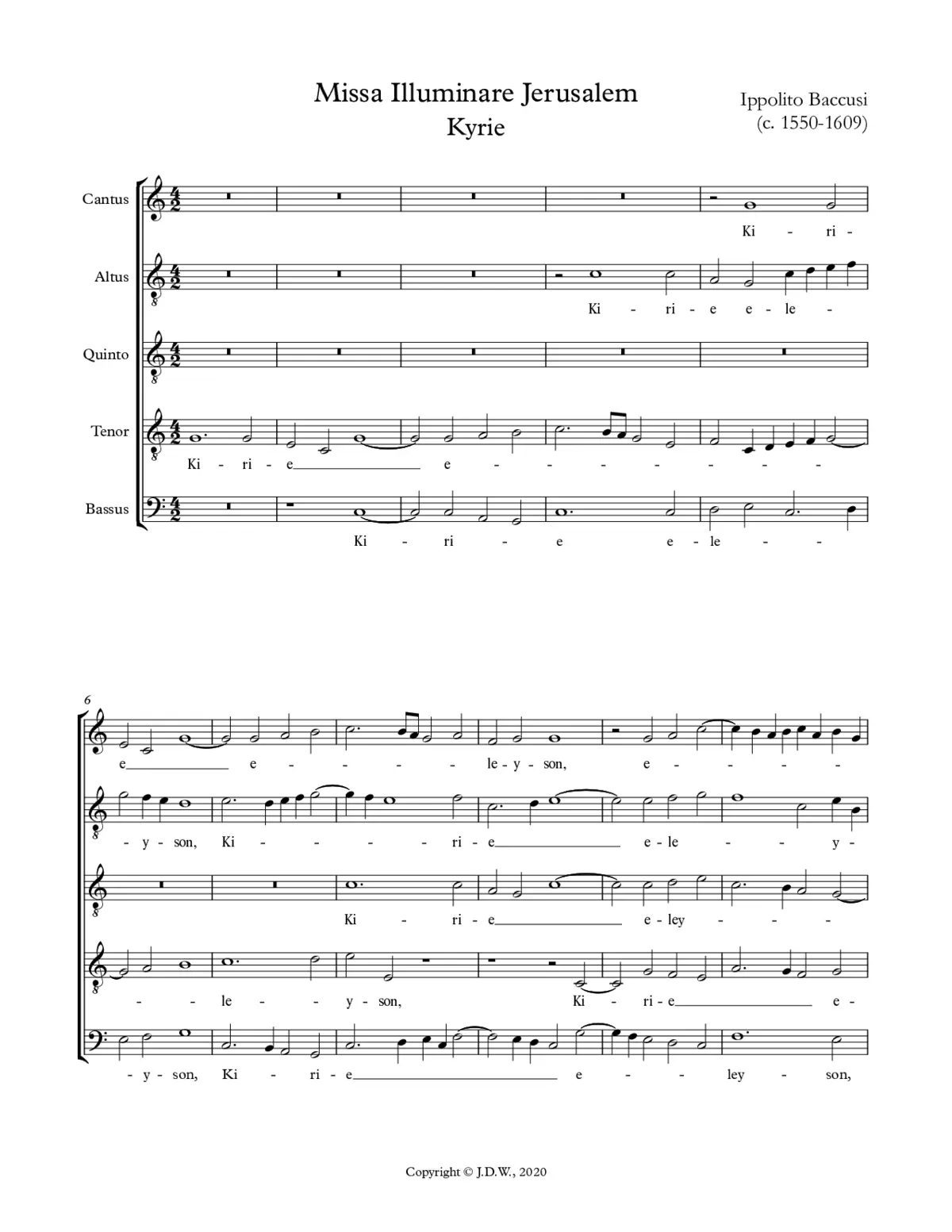 Missa Illuminare Hierusalem - Page 1