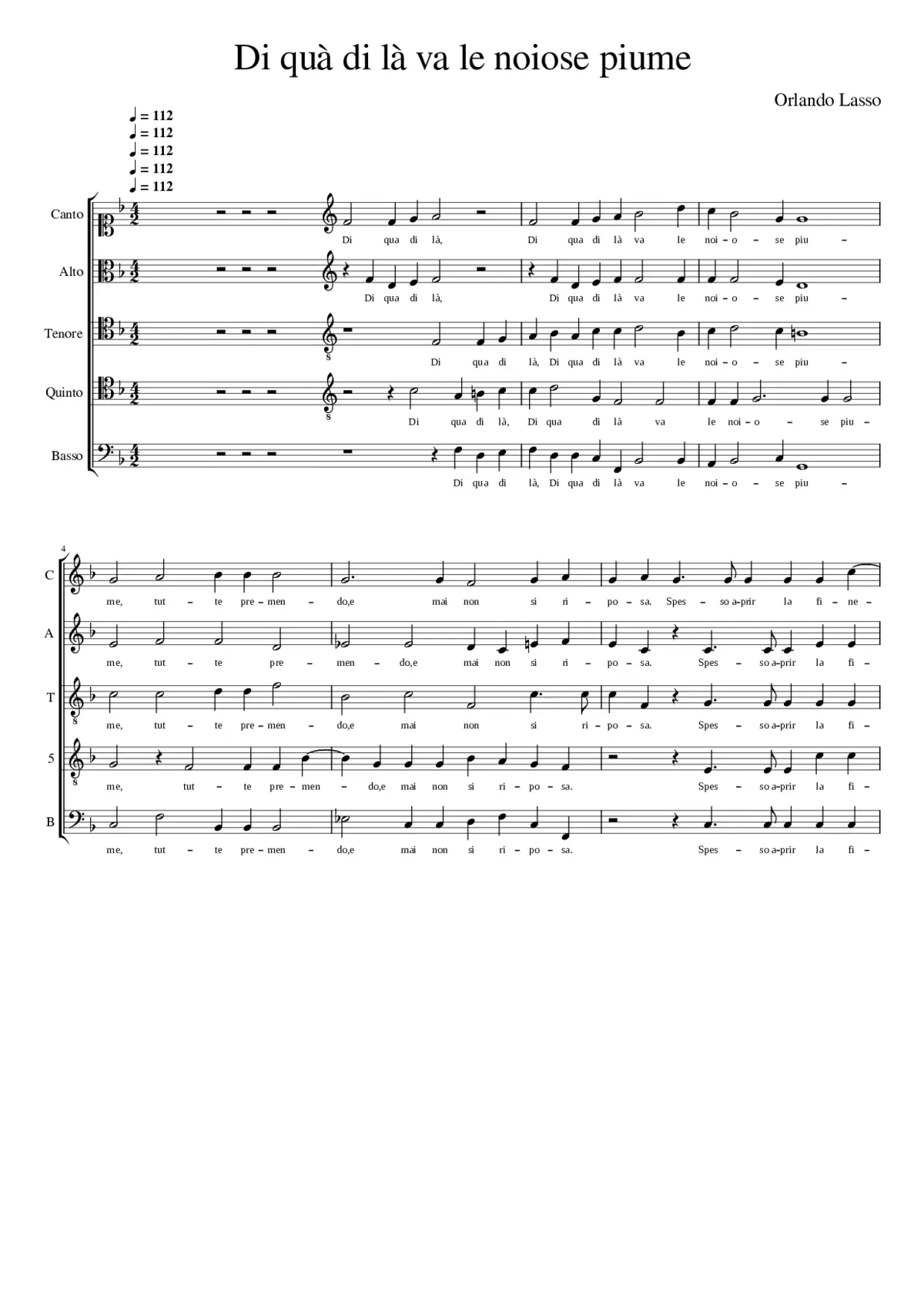 Di quà di là va le noiose piume - Page 1