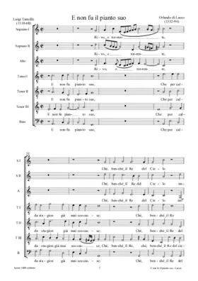 E non fu il pianto suo