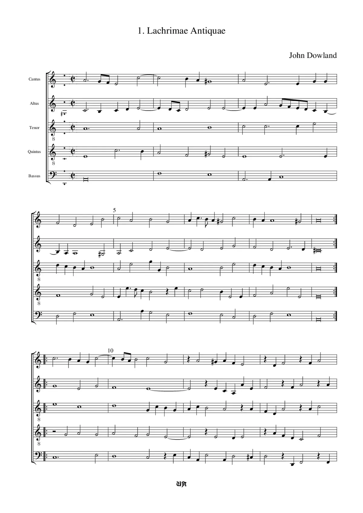 Lachrimae antiquae - Page 1