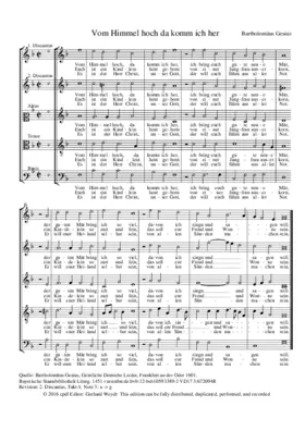 Vom Himmel hoch da komm ich her