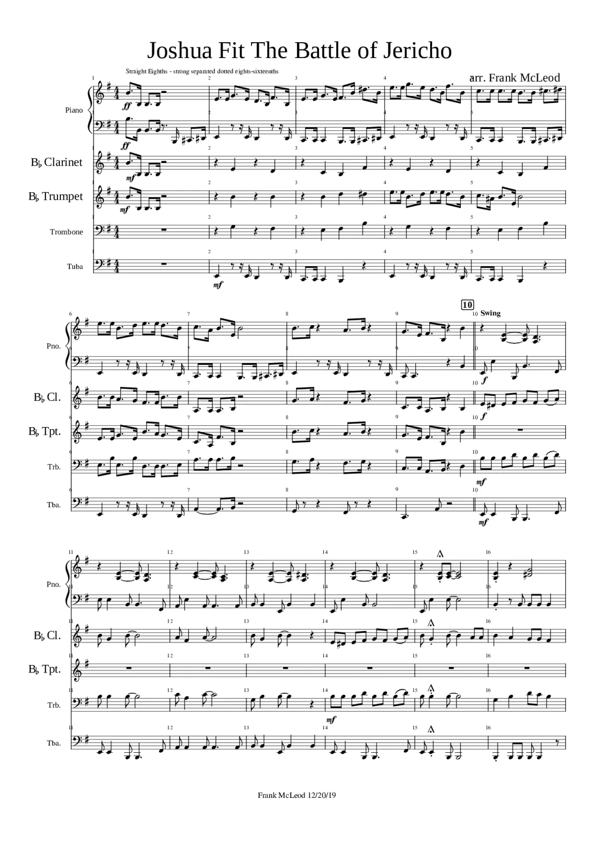 joshua fit the battle of jericho - Page 1