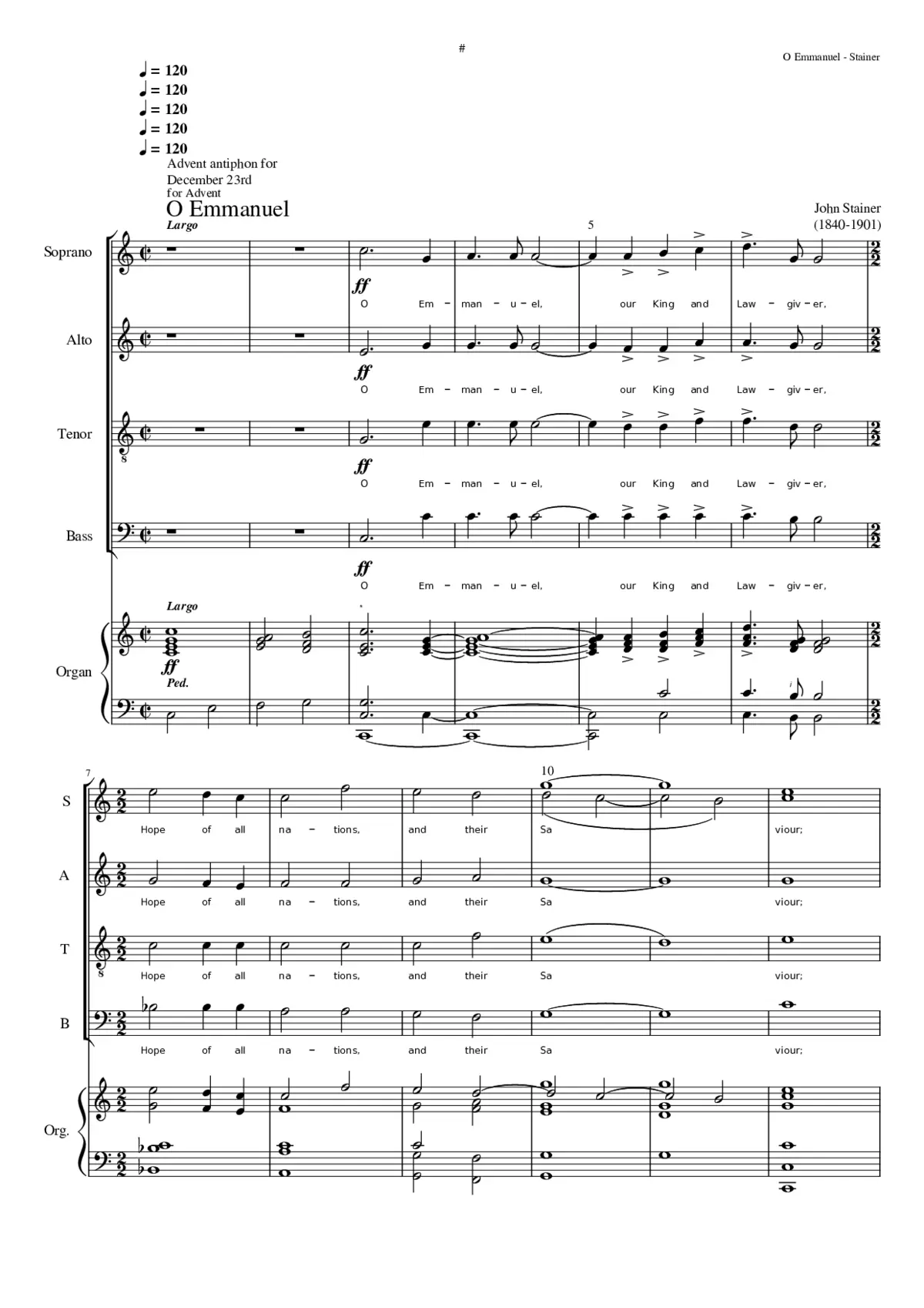 O Emmanuel - Page 1