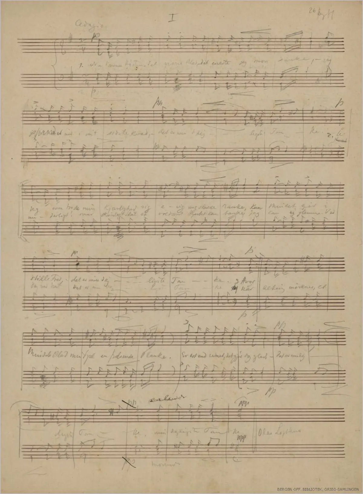 Two Songs for Male Choir - Page 1