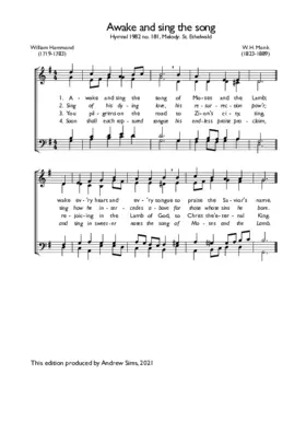 Awake and sing the song