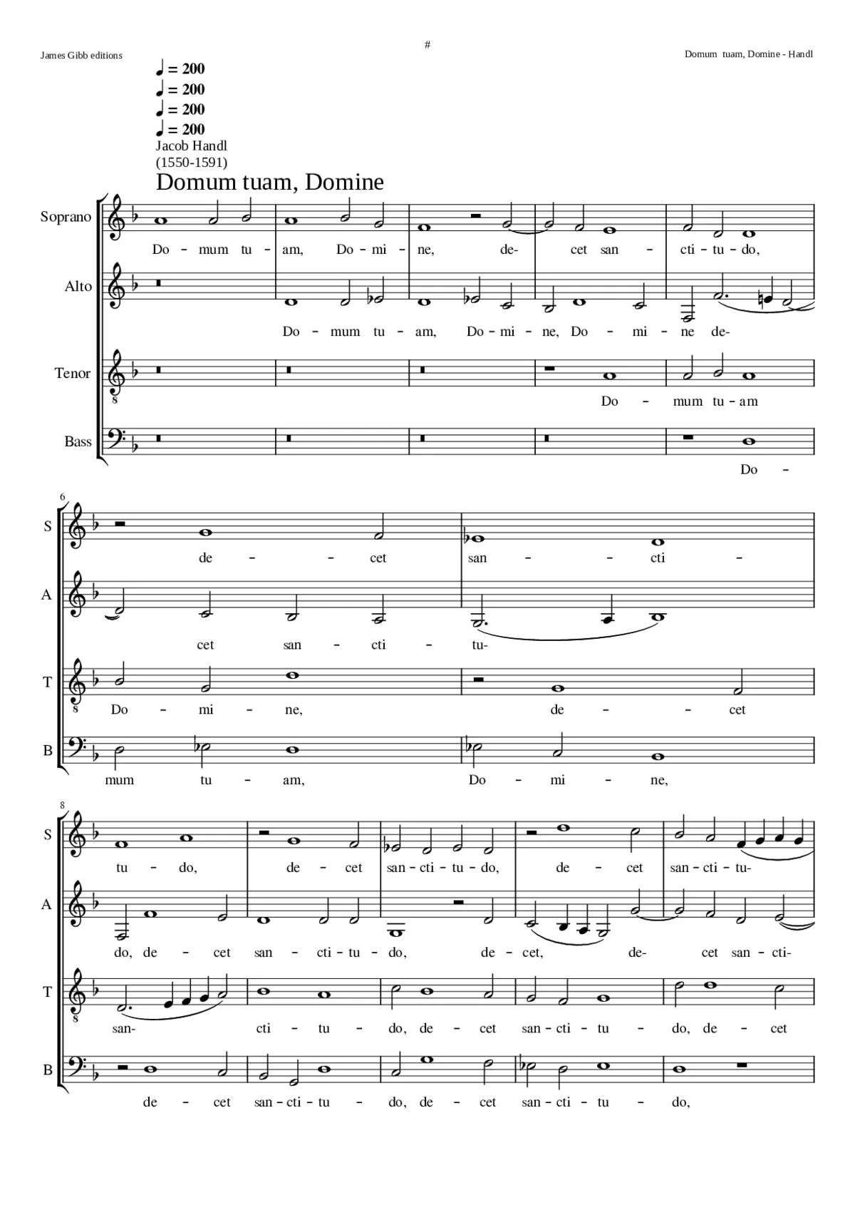 Domum tuam Domine - Page 1