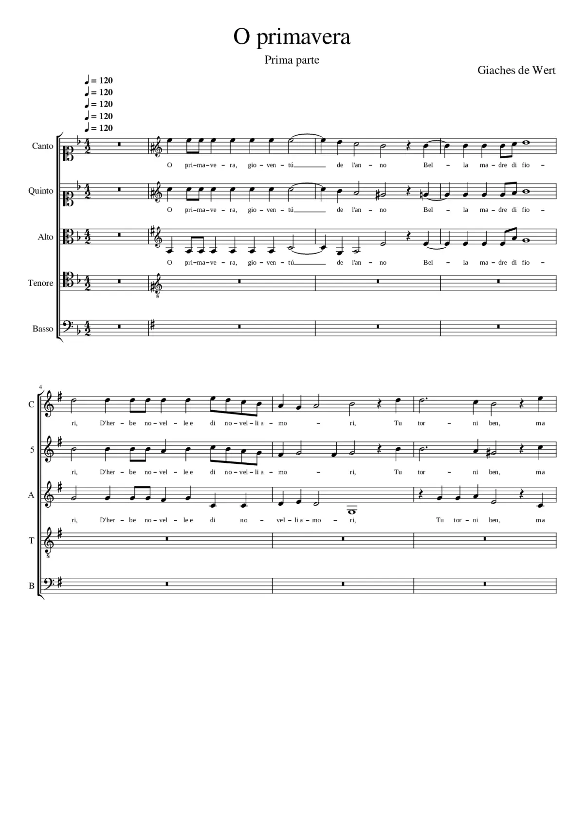 O primavera (Prima parte) - Page 1