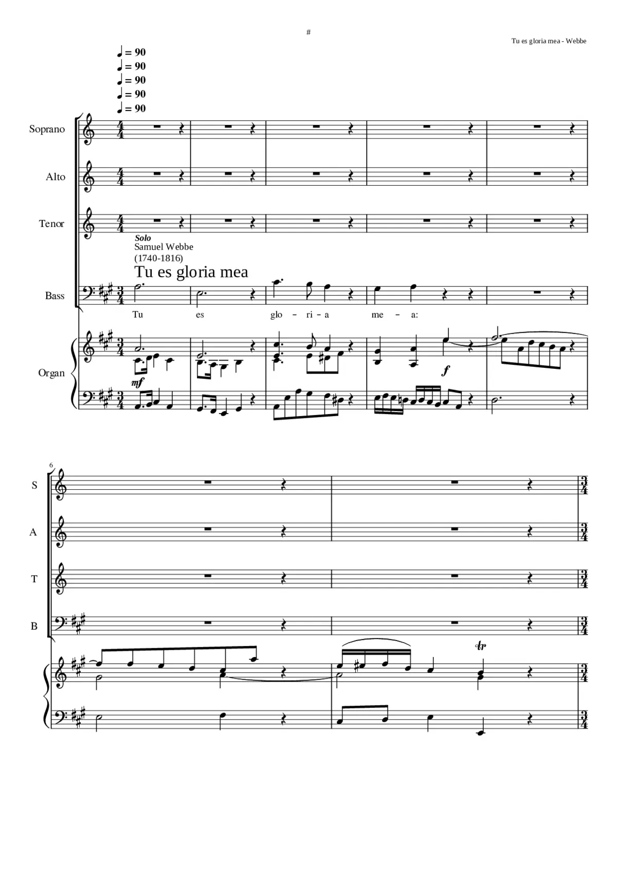 Tu es gloria mea - Page 1