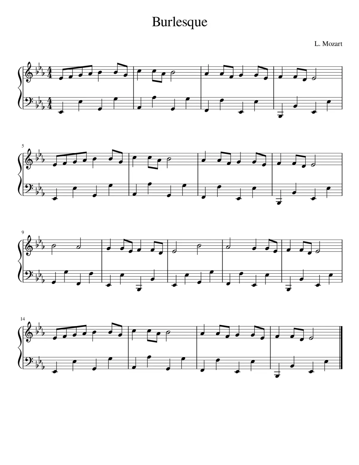 Burlesque - Eb Major - Page 1