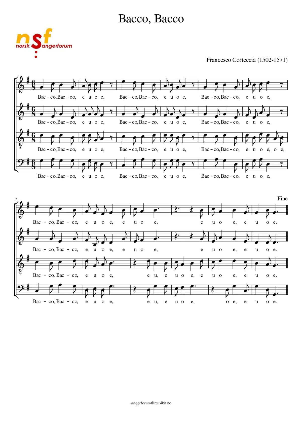 Musiche fatte nella nozze - Page 1