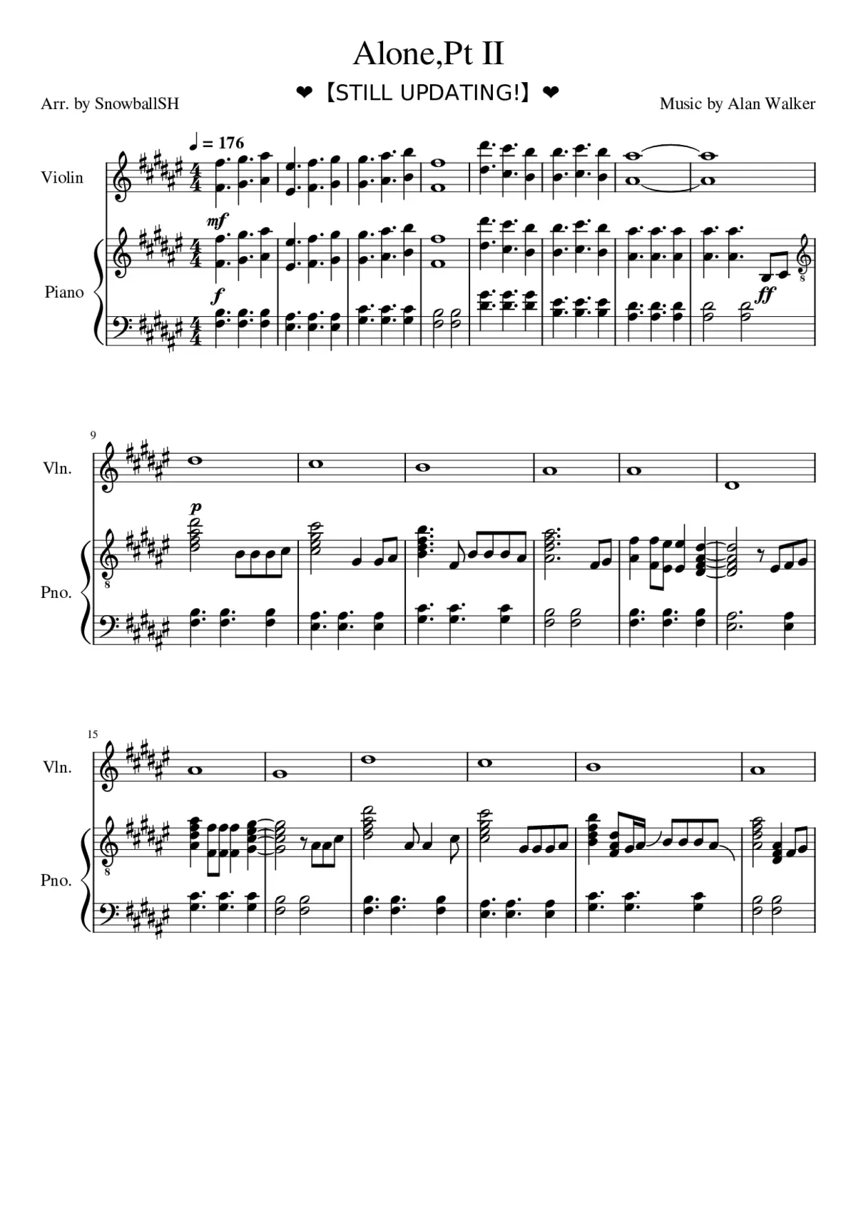 Alone Pt. II - Page 1