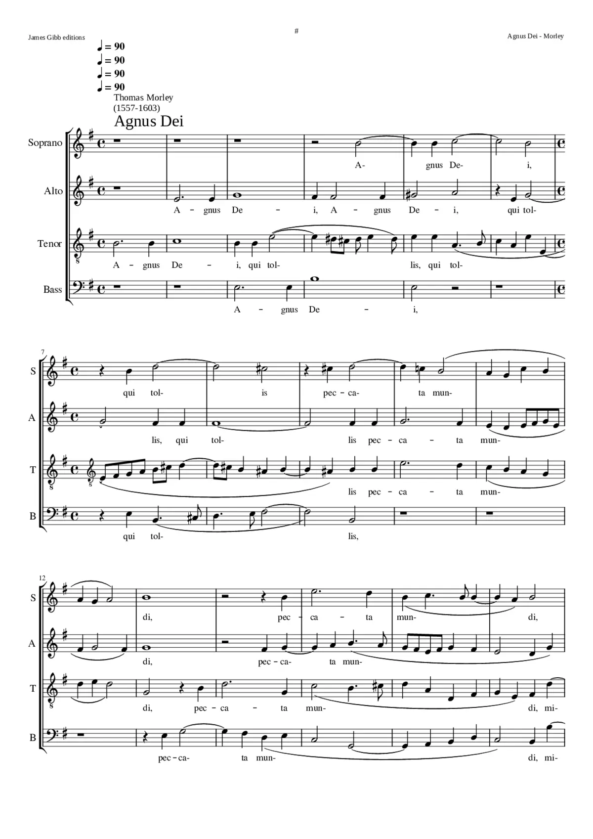 Agnus Dei - Page 1