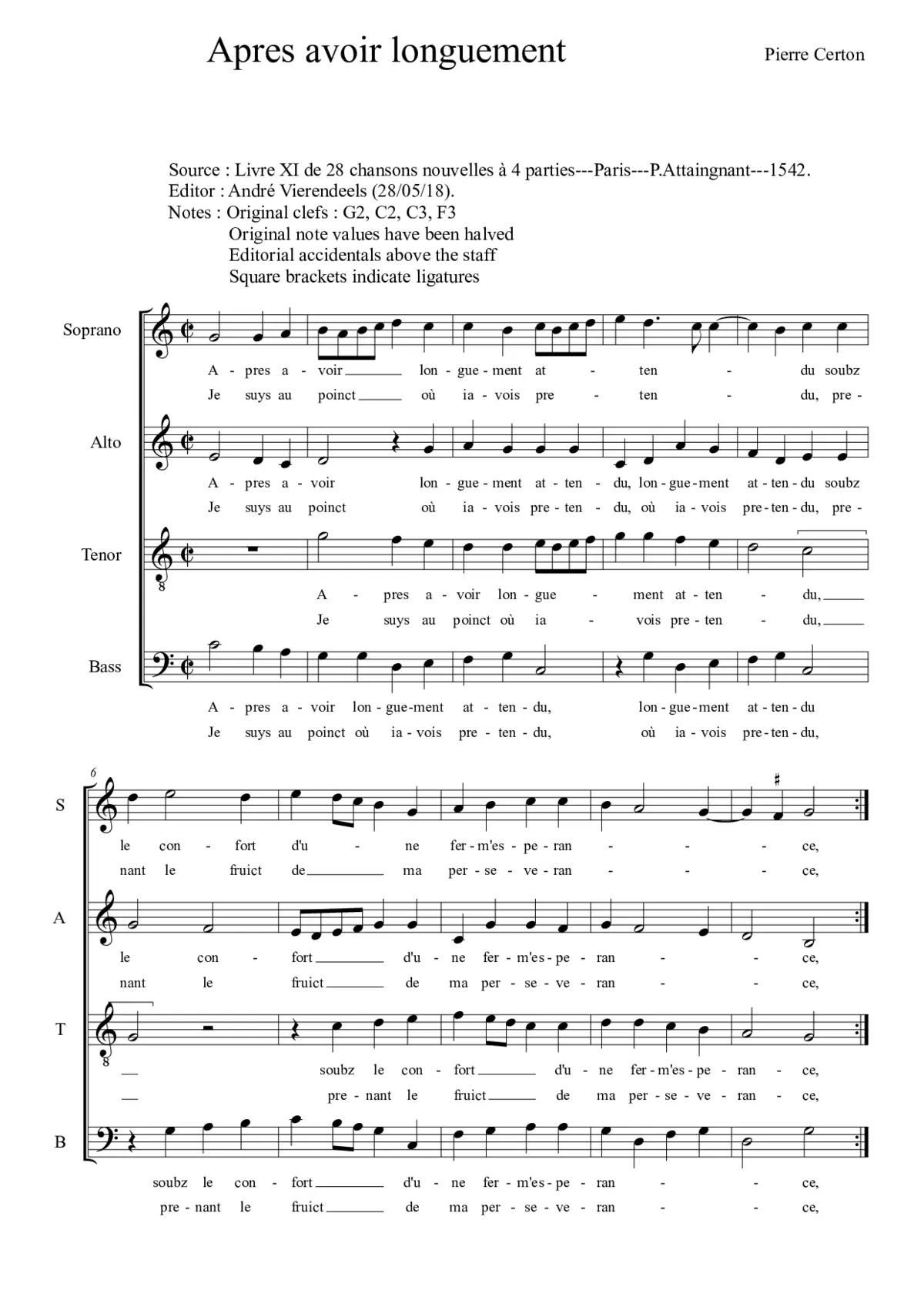 Apres avoir longuement - Page 1
